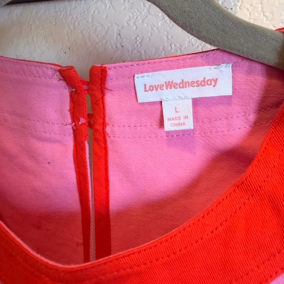 Red Dress Boutique- Bring the Good With you Pink Cotton Mini Shift Dress, L - Picture 3 of 9